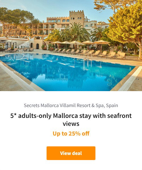 5* adults-only Mallorca stay with seafront views