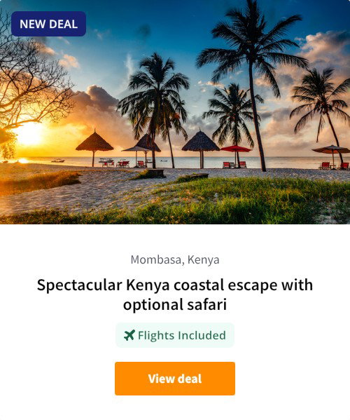 Spectacular Kenya coastal escape with optional safari