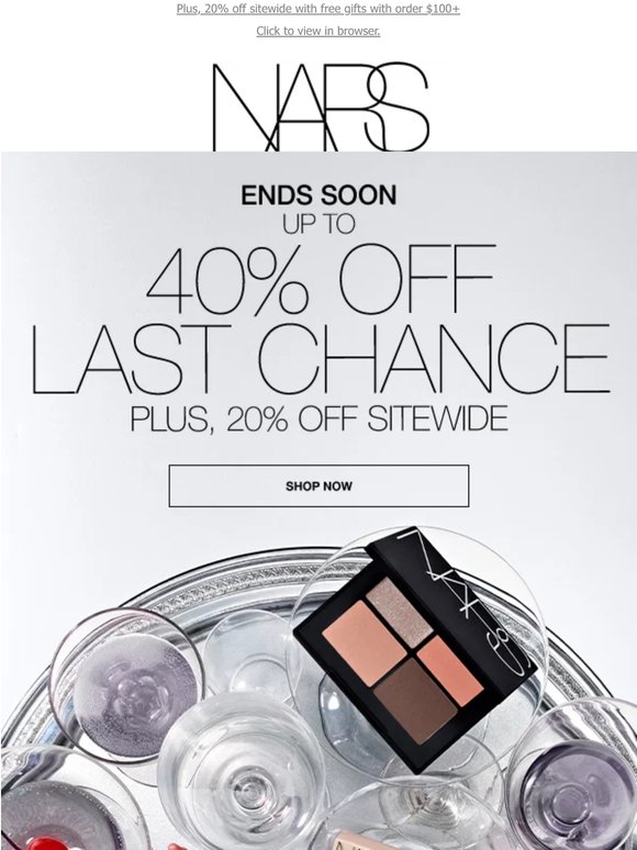 Final hours to shop up to 40% off Last Chance.