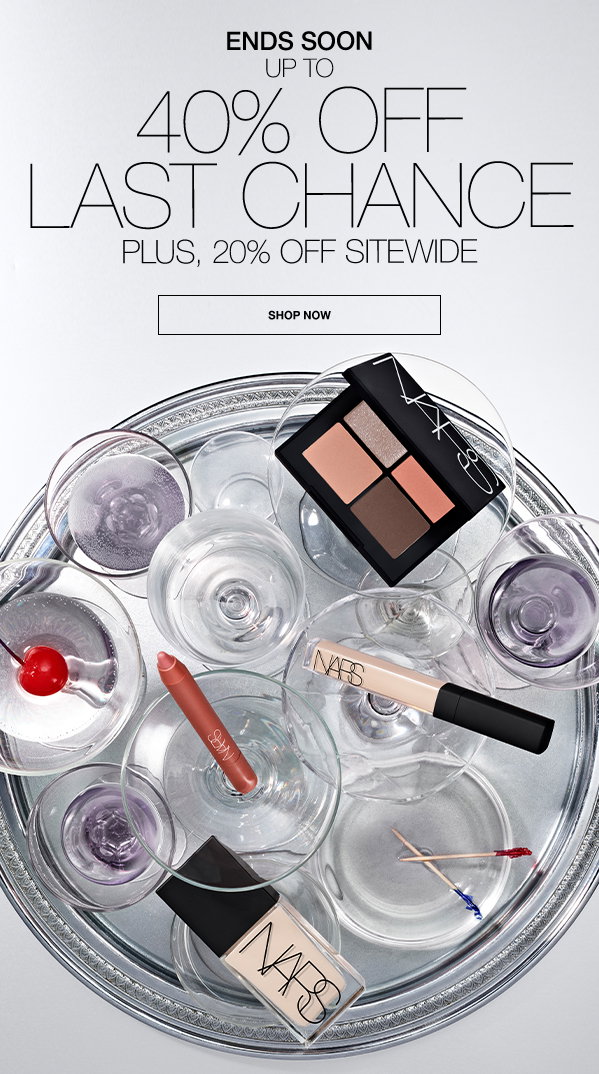 Don't miss out. Shop up to 40% off last chance, plus 20% off sitewide