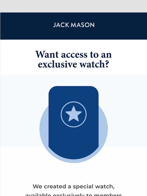 An Exclusive Watch, for an Exclusive Community