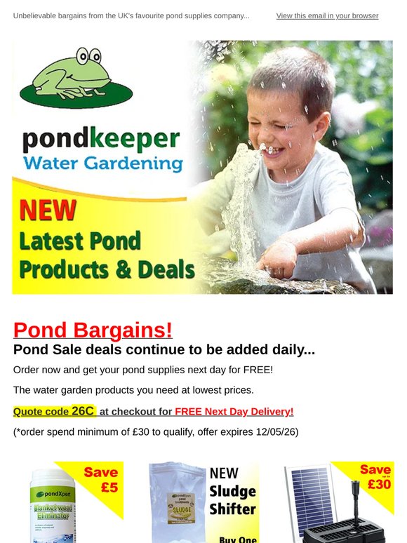 ☀️Pond SALE: Save up to 50% Now!