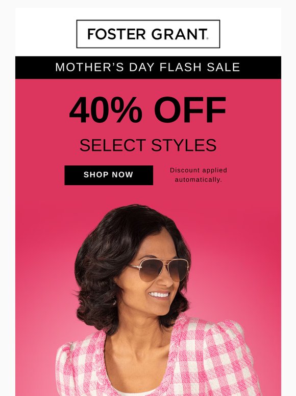 Enjoy 40% savings for Mother's Day