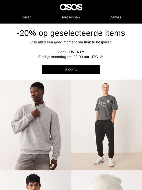 -20% op geselecteerde items