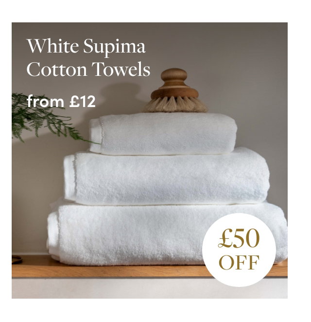 White Supima Cotton Towels