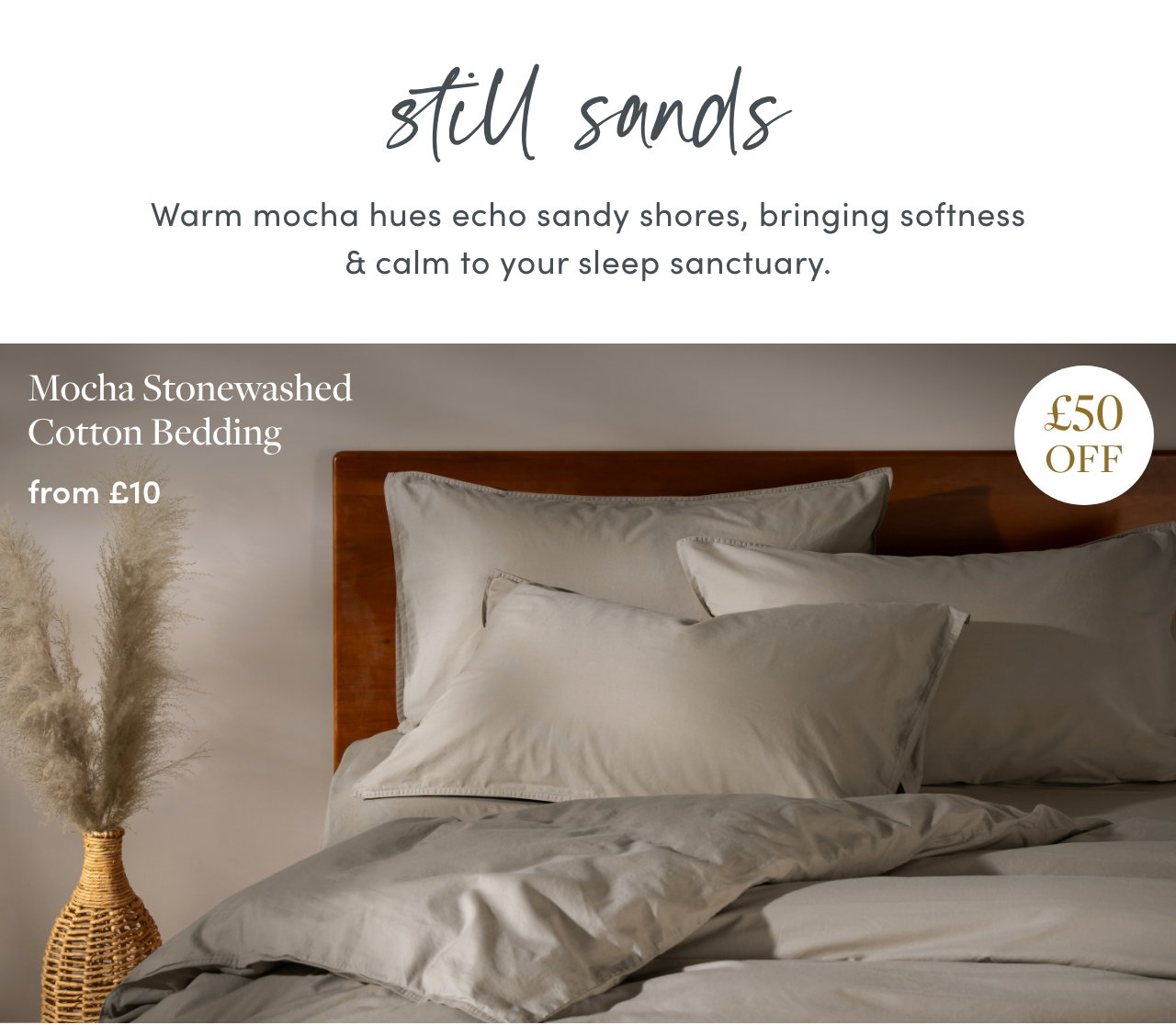 Mocha Stonewashed Cotton Bedding & Sheets