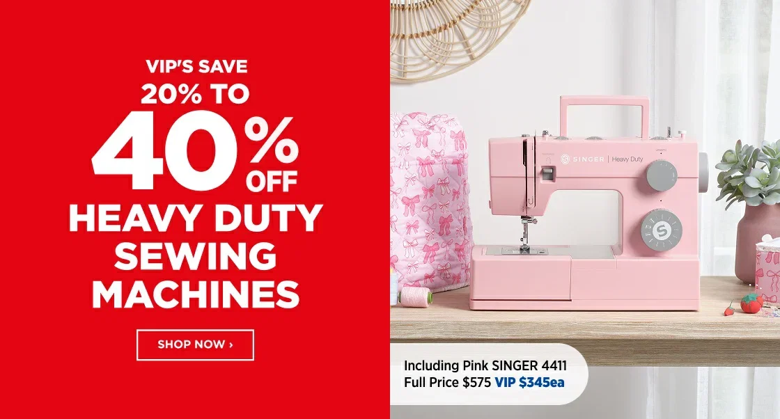 20% TO 40% OFF HEAVY DUTY SEWING MACHINES