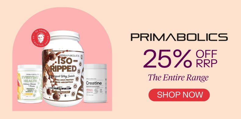 Primabolics 25% off RRP entire range