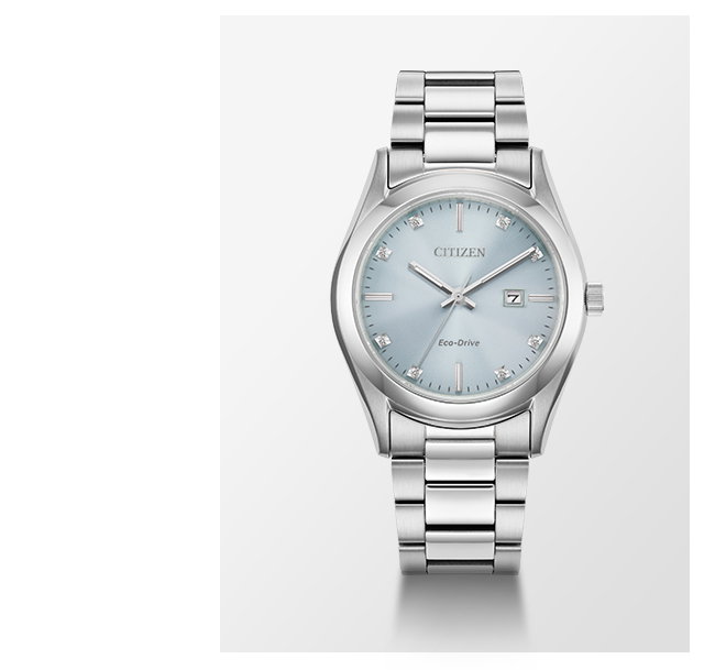 Sport Luxury Light Blue Dial Stainless Steel Bracelet EW2700-54L