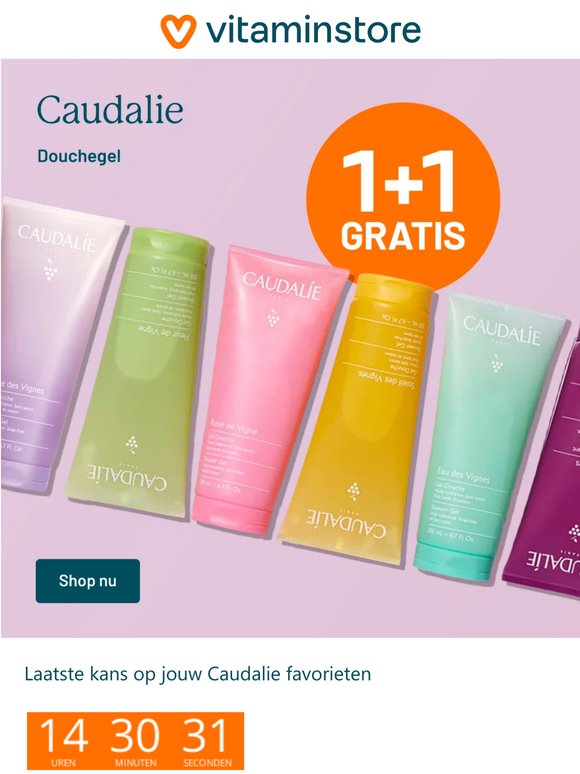 1+1 gratis bij Caudalie - LAATSTE KANS!