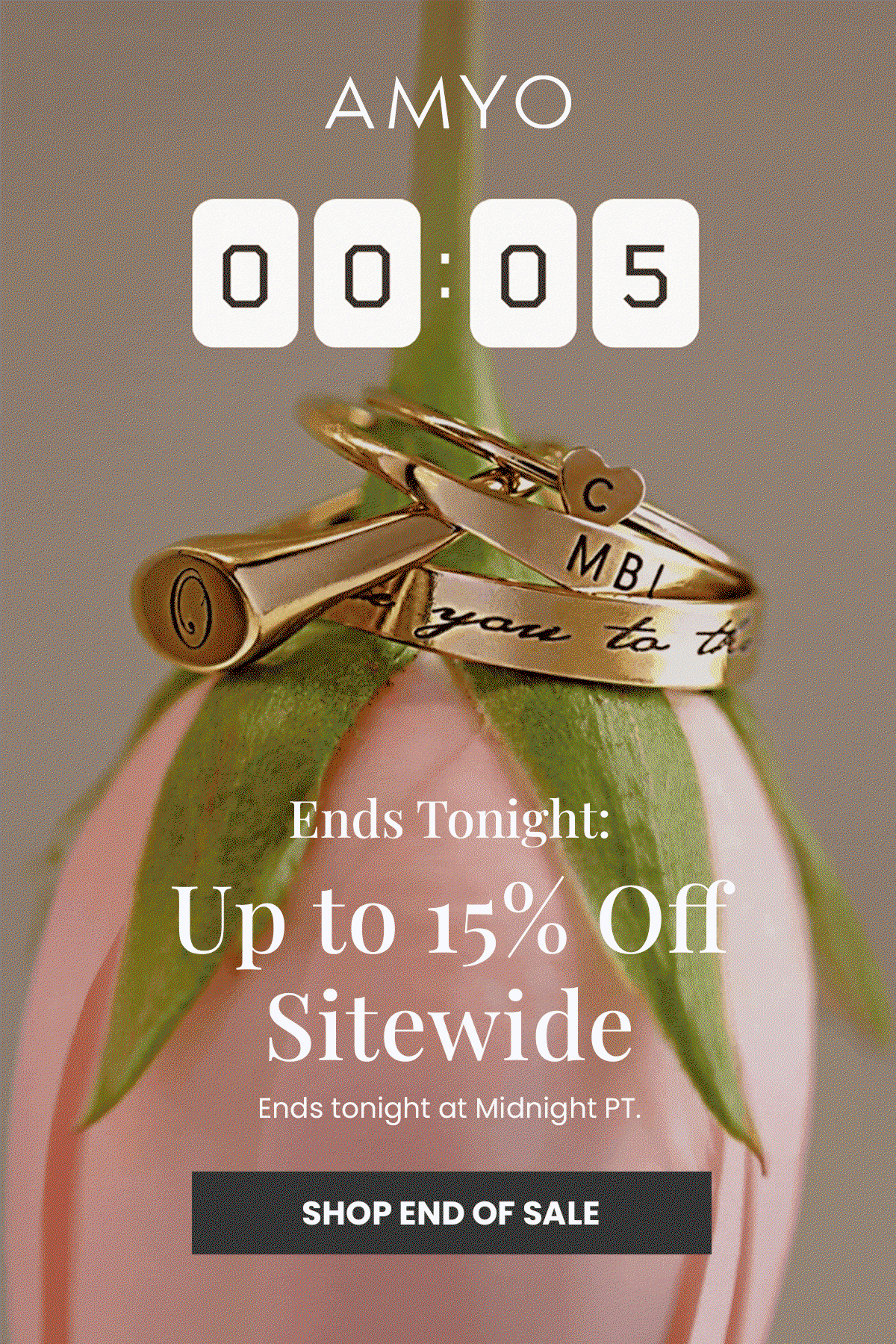 [ GIF ] Ends Tonight:  Up to 15% Off Sitewide Ends tonight at Midnight PT. (SHOP END OF SALE)