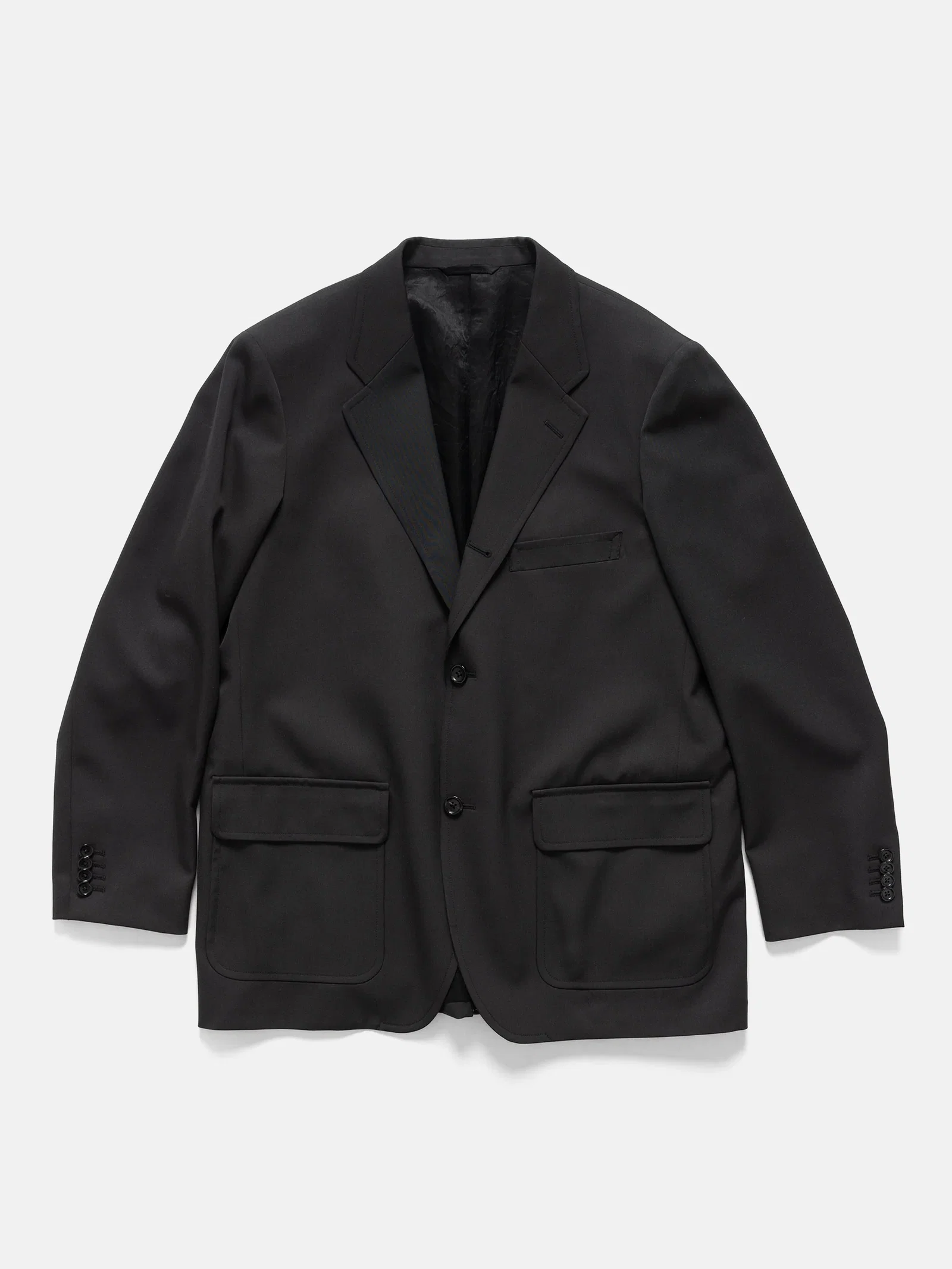 Image of Wool Gabardine Easy Jacket Sumikuro