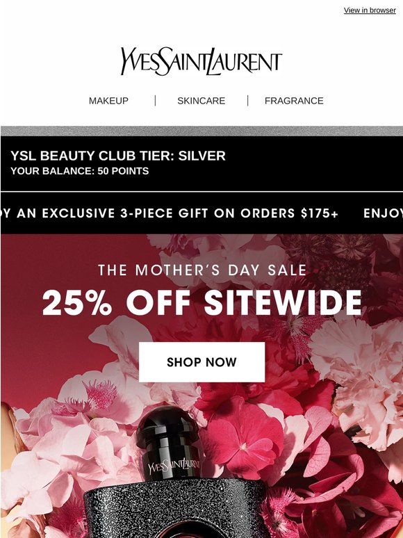 FINAL HOURS: 25% Off Sitewide & 3-Piece Gift