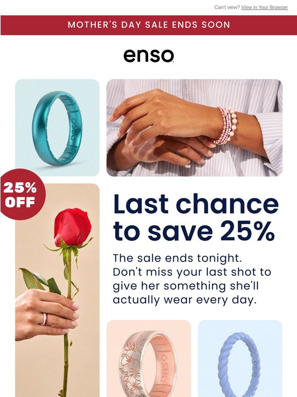 ⏰ Ends soon: 25% off sitewide