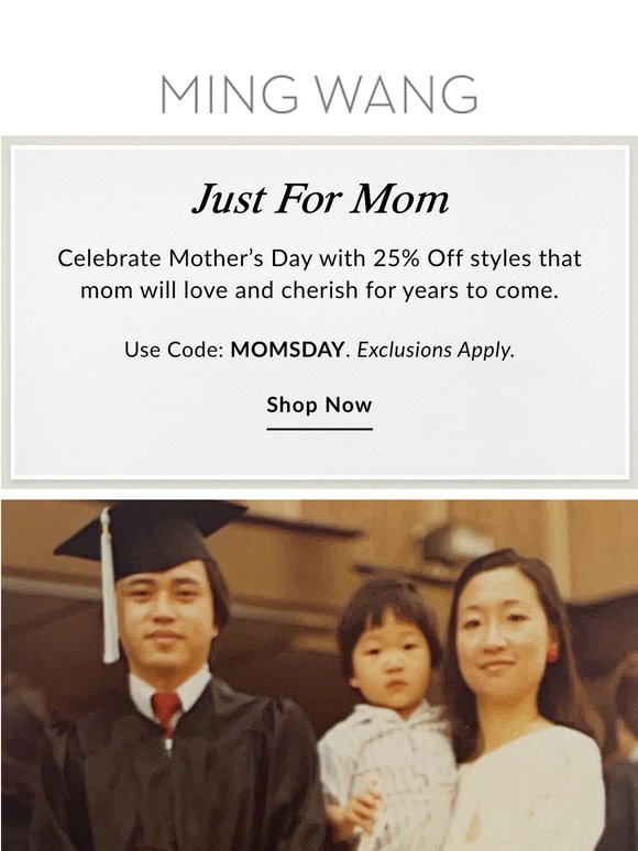 Celebrate Mom With 25% Off