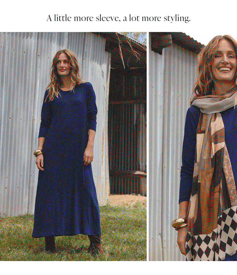 Shop Long Sleeve Swing Dress