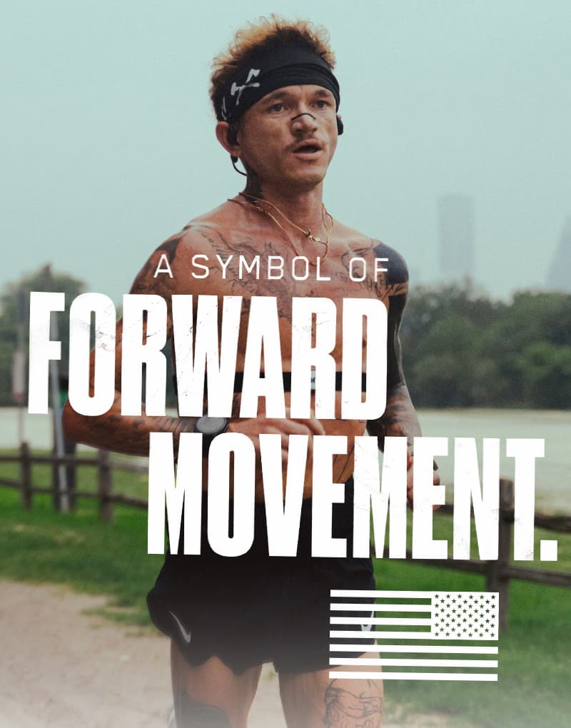 A symbol of forward movement.