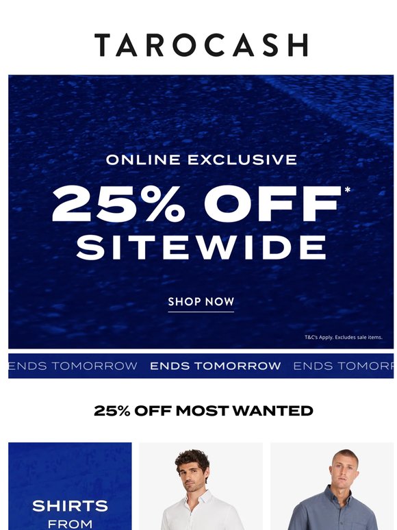 25% Off Most Wanted 🔥