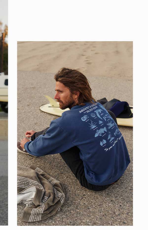 Male model in Conservation Crew