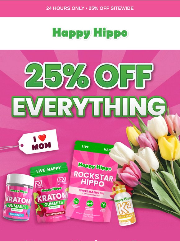 25% Off Sitewide Today Only
