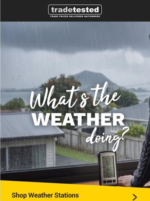What's the weather up to? 🌦️
