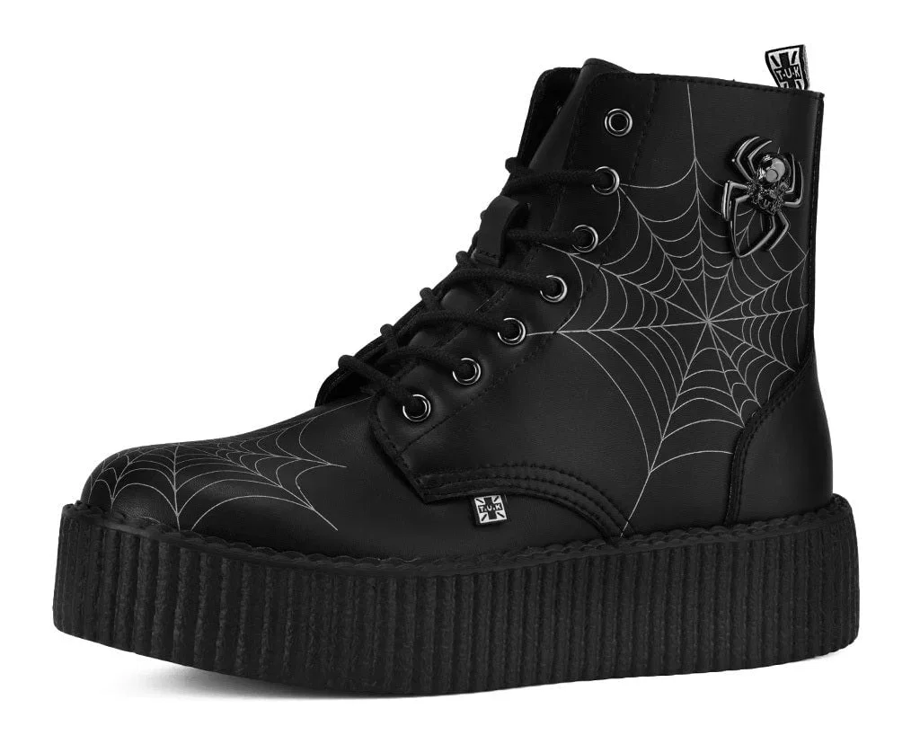 Image of Black TUKskin 7 eye Spiderweb Viva Mondo Boot