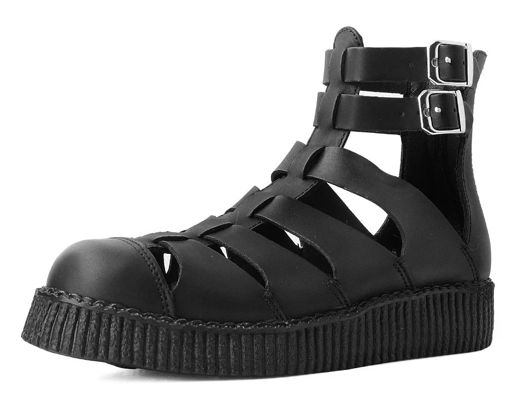 Image of Black TUKskin™ Gladiator Viva Low Sandal