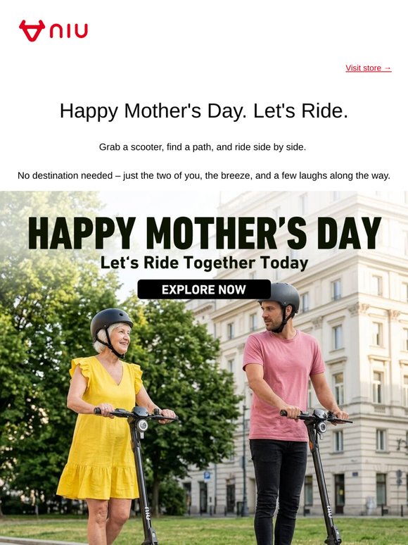 🌷 Happy Mother's Day – Let's Ride Together Today