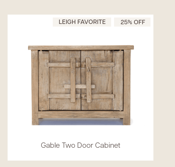 Gable Two Door Cabinet
