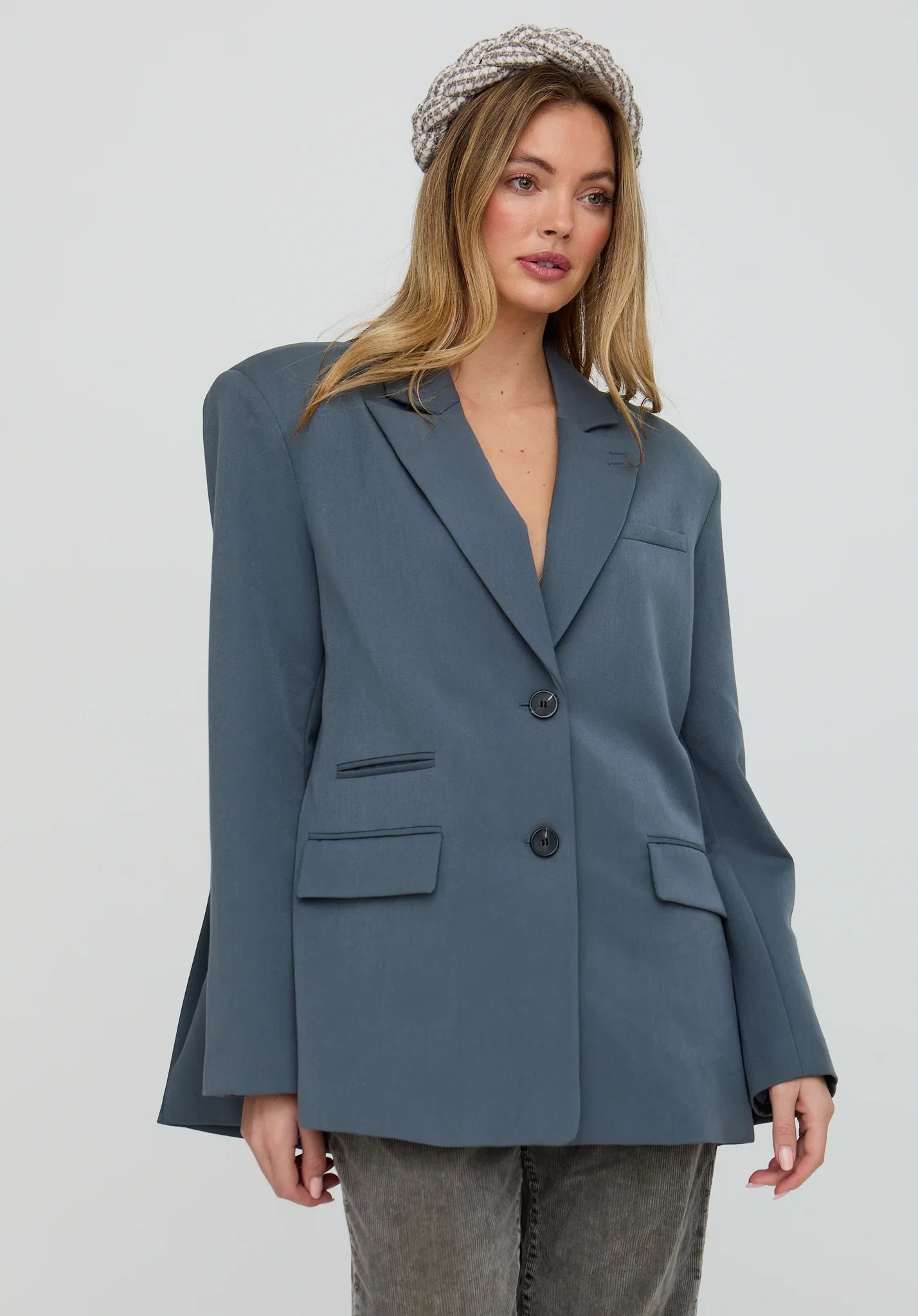 Image of Niamh Oversized Jacket In Grey