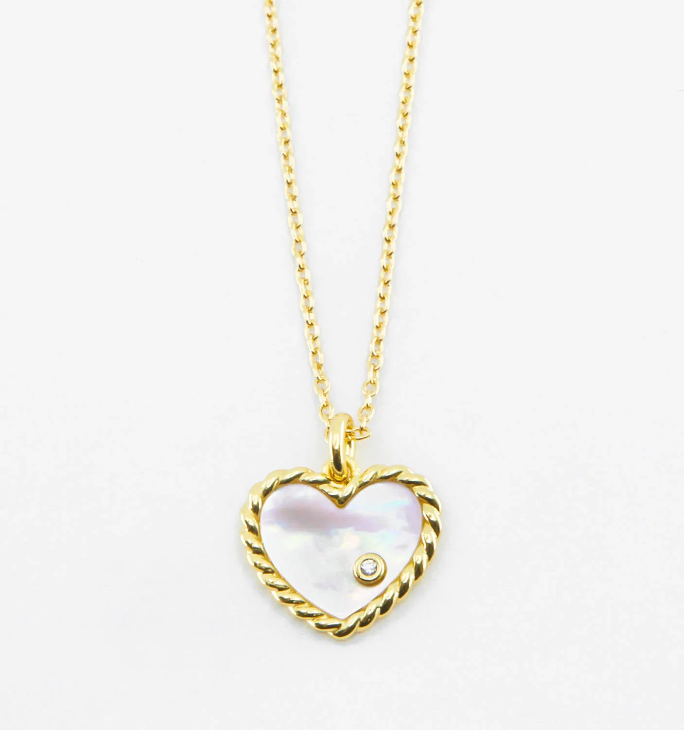 Image of MOP Heart Necklace