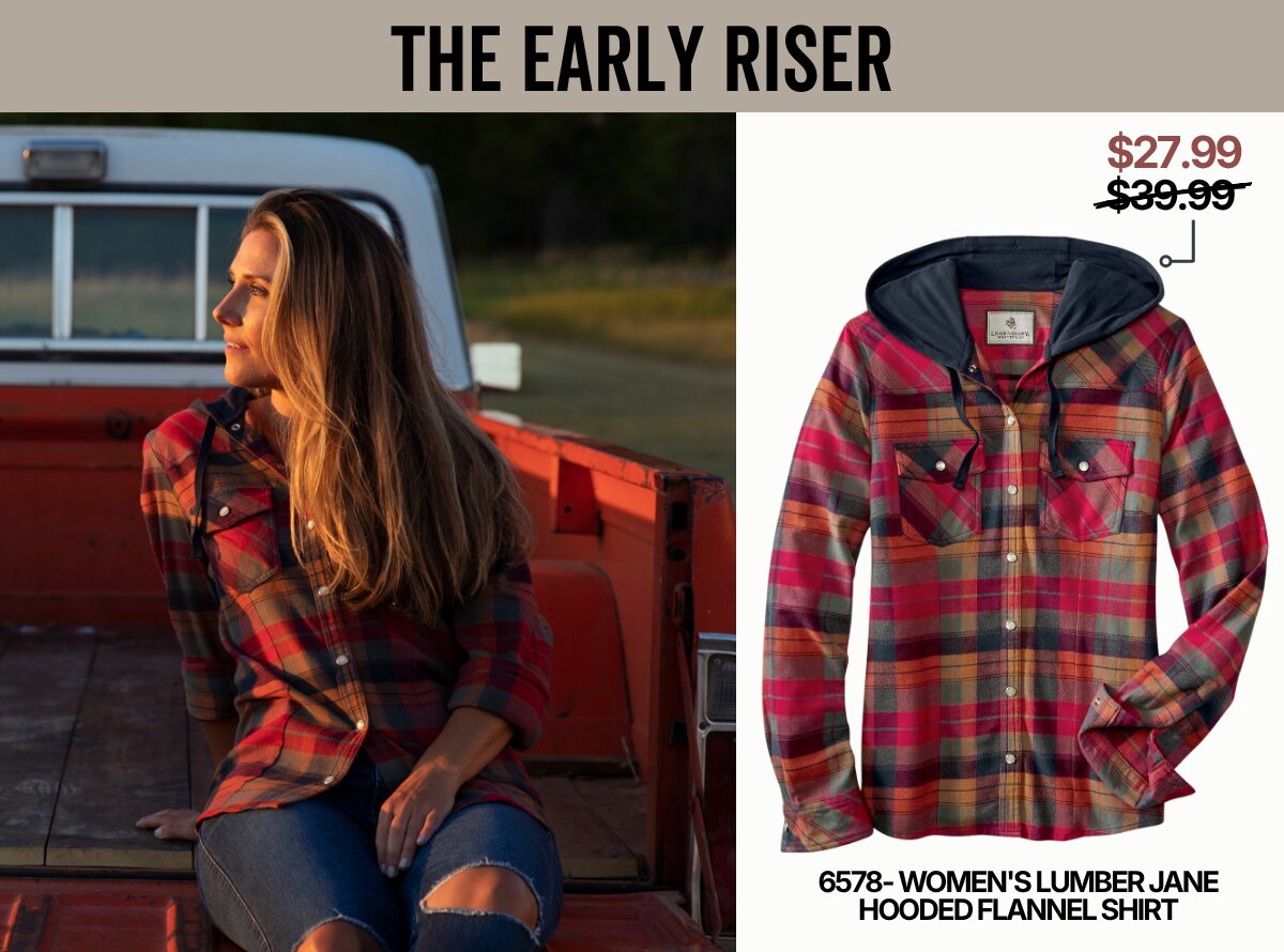 Women's Lumber Jane Hooded Flannel Shirt