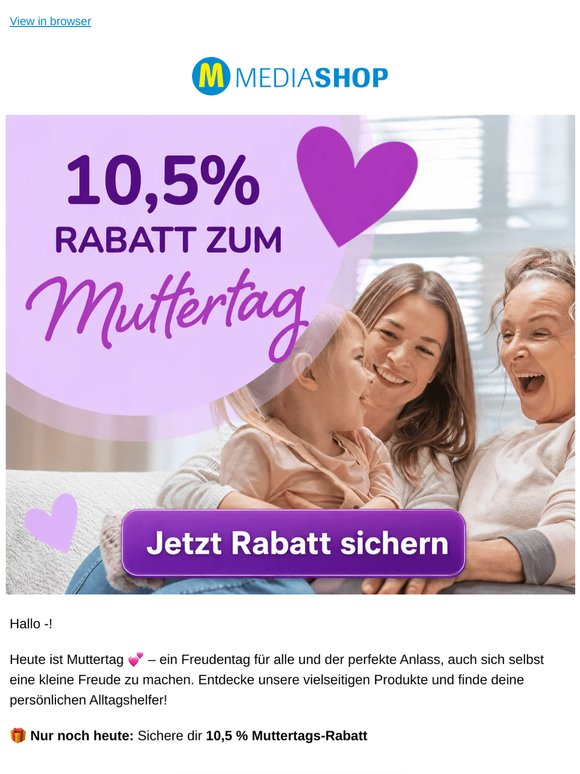 Wir feiern Muttertag! 💐