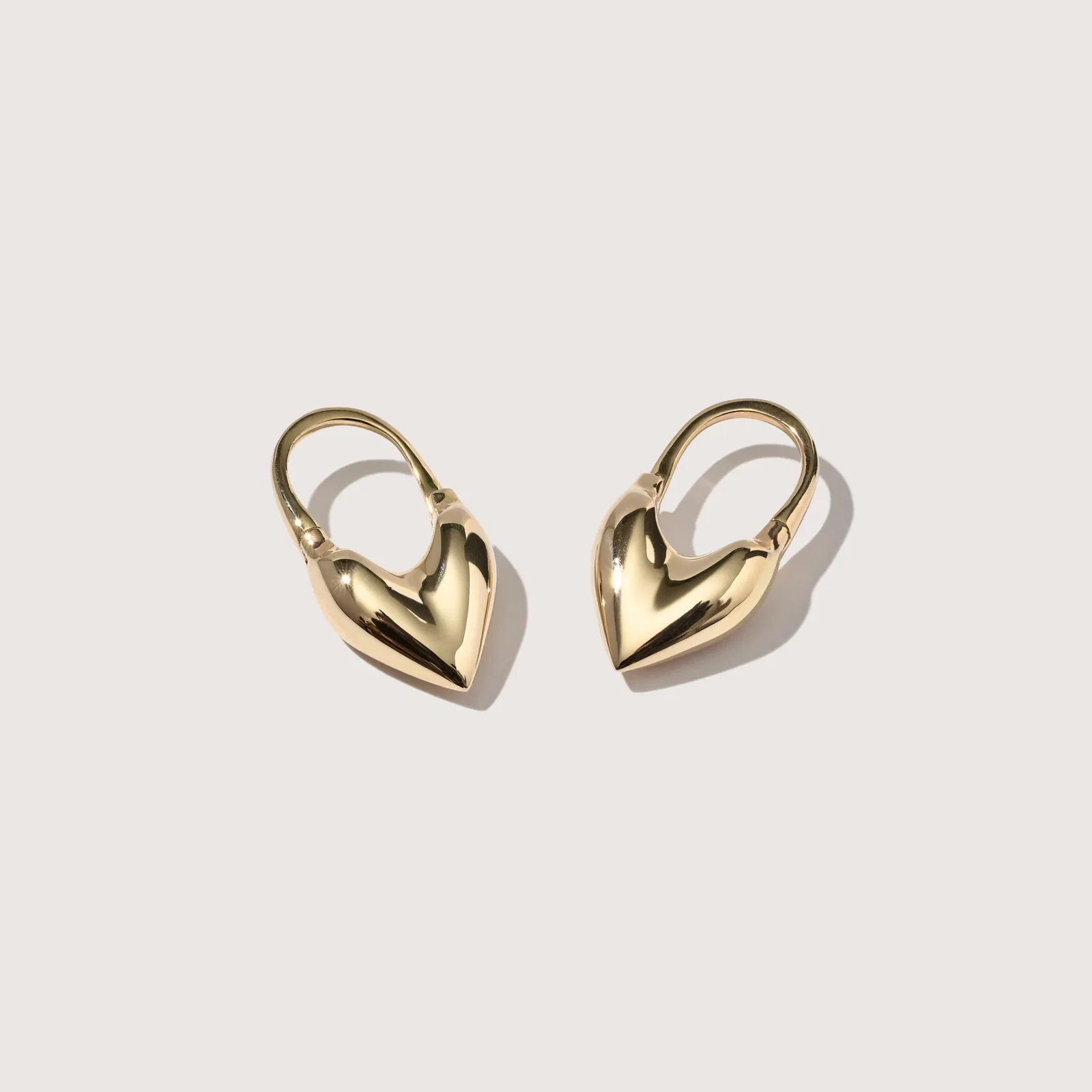 Image of Fine Roscida Heart Earrings