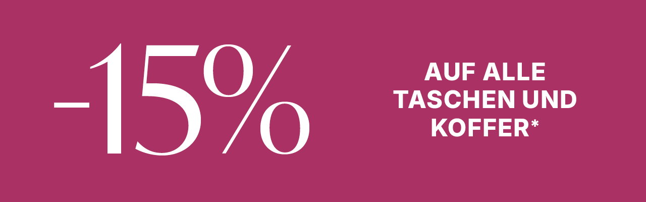-15% auf Taschen & Koffer