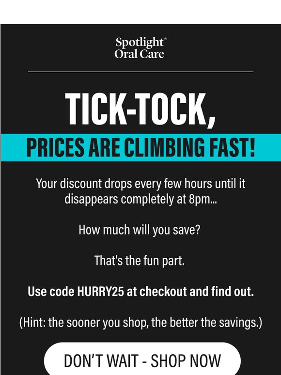 Time-sensitive offer inside