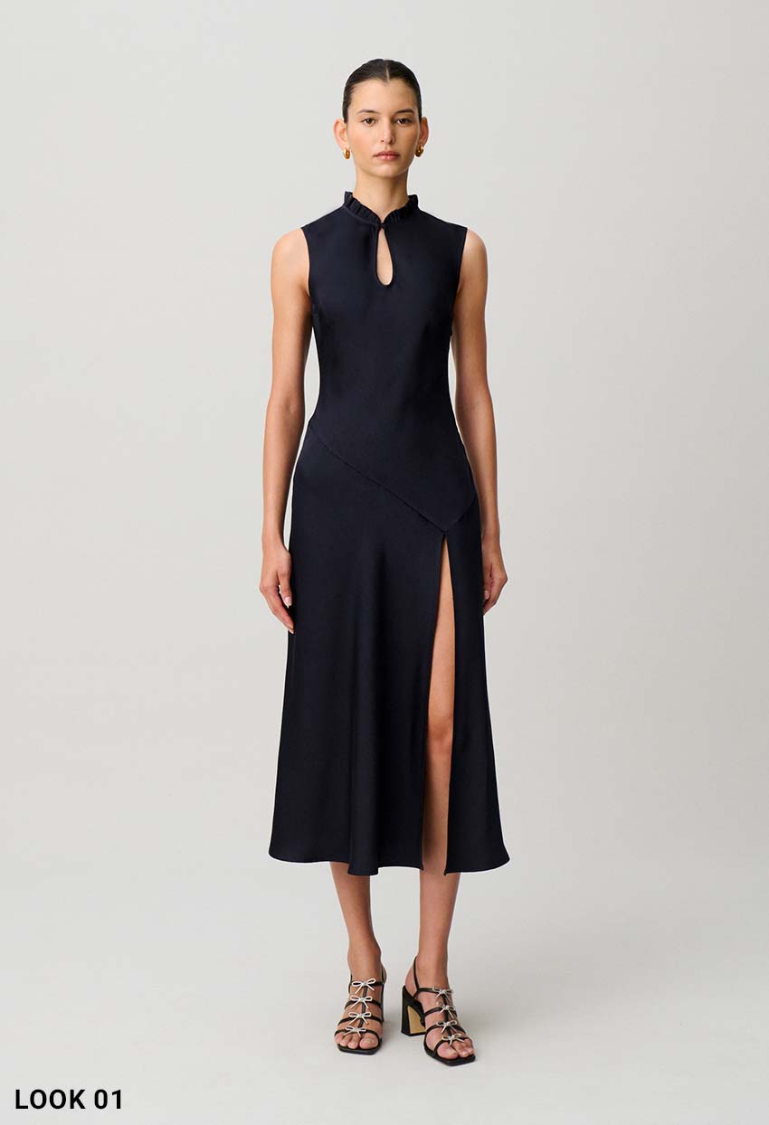 Robe midi fluide
