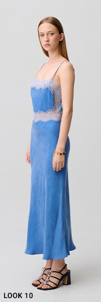 Robe longue dentelle