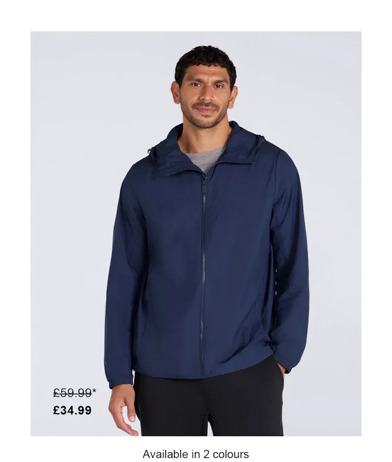 Animal Sunrise Mens Light Packable Travel Jacket
