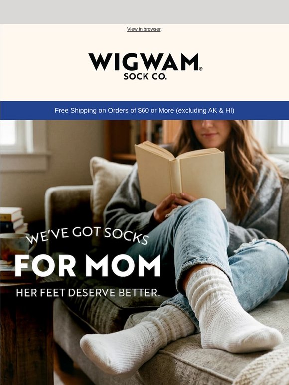 There's a Wigwam sock for every kind of mom.