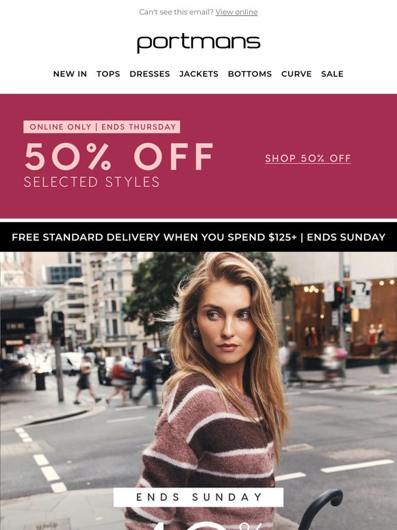 40% Off Tops, Knitwear & Coats When You Buy 2+
