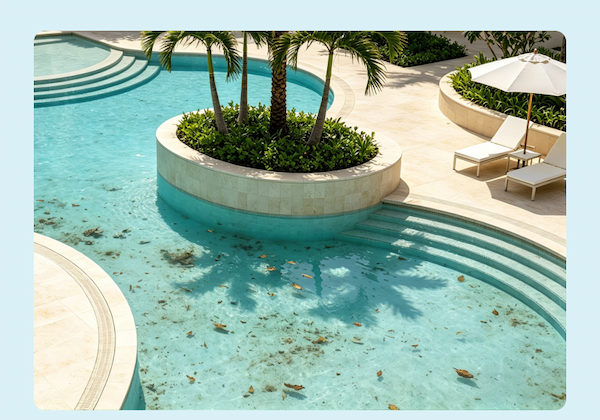 piscines de forme libre
