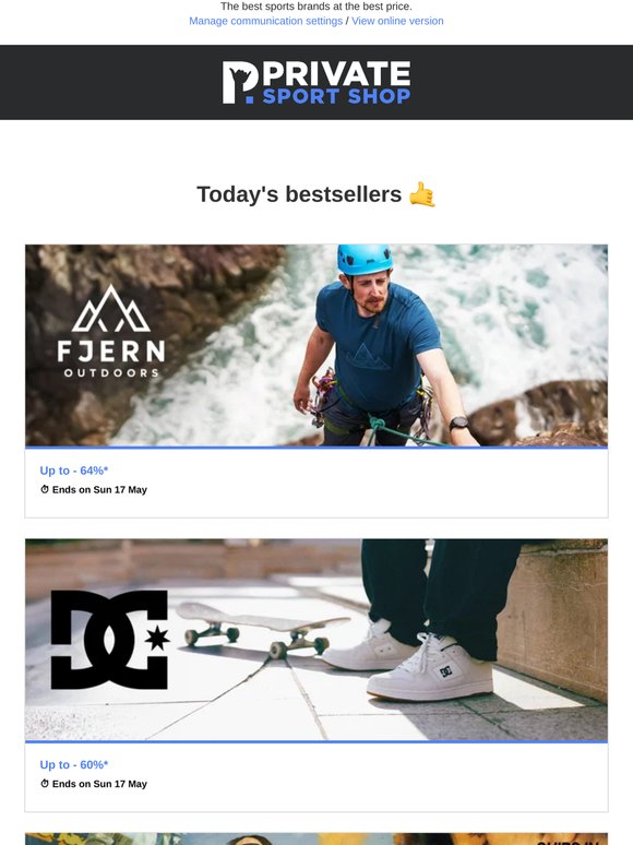 Fjern Clothing up to -64% off | DC Shoes, Puma, Craghoppers, Equiline...