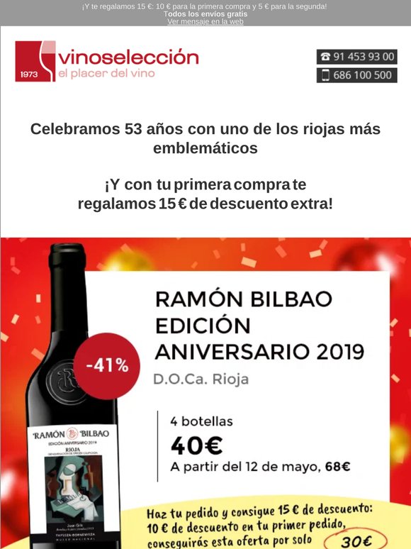 ¡41% DTO! Nuestro Ramón Bilbao de aniversario| Ramón Bilbao Edición Aniversario 2019