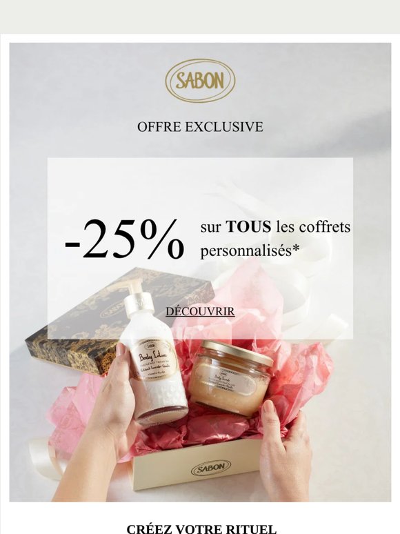 -25% sur TOUS les coffrets personnalisés 😍