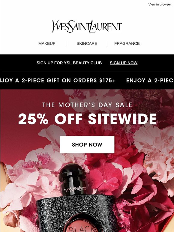 FINAL HOURS: 25% Off Sitewide & 2-Piece Gift