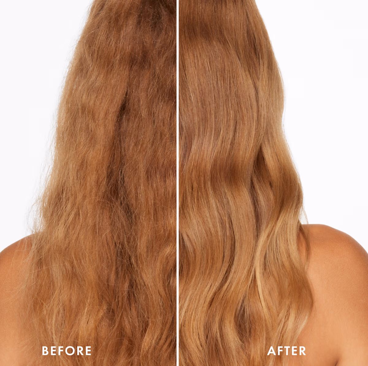 before & after of healthy hair