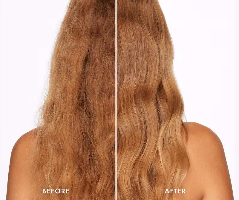 before & after of healthy hair