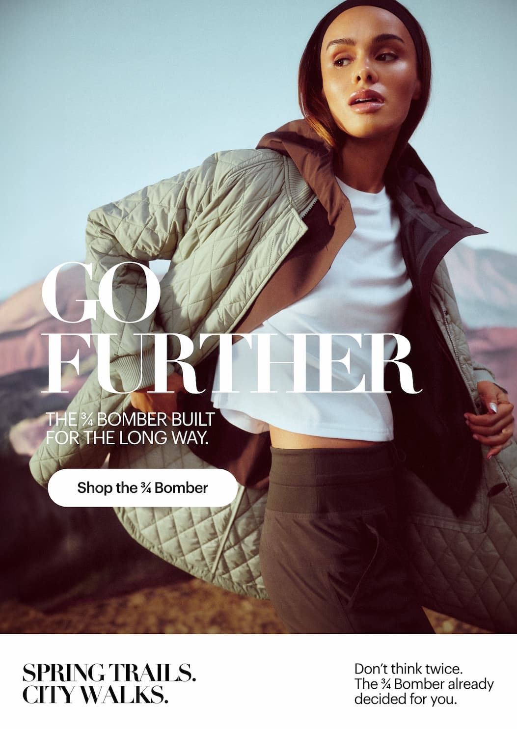 Shop the 3/4 Bomber