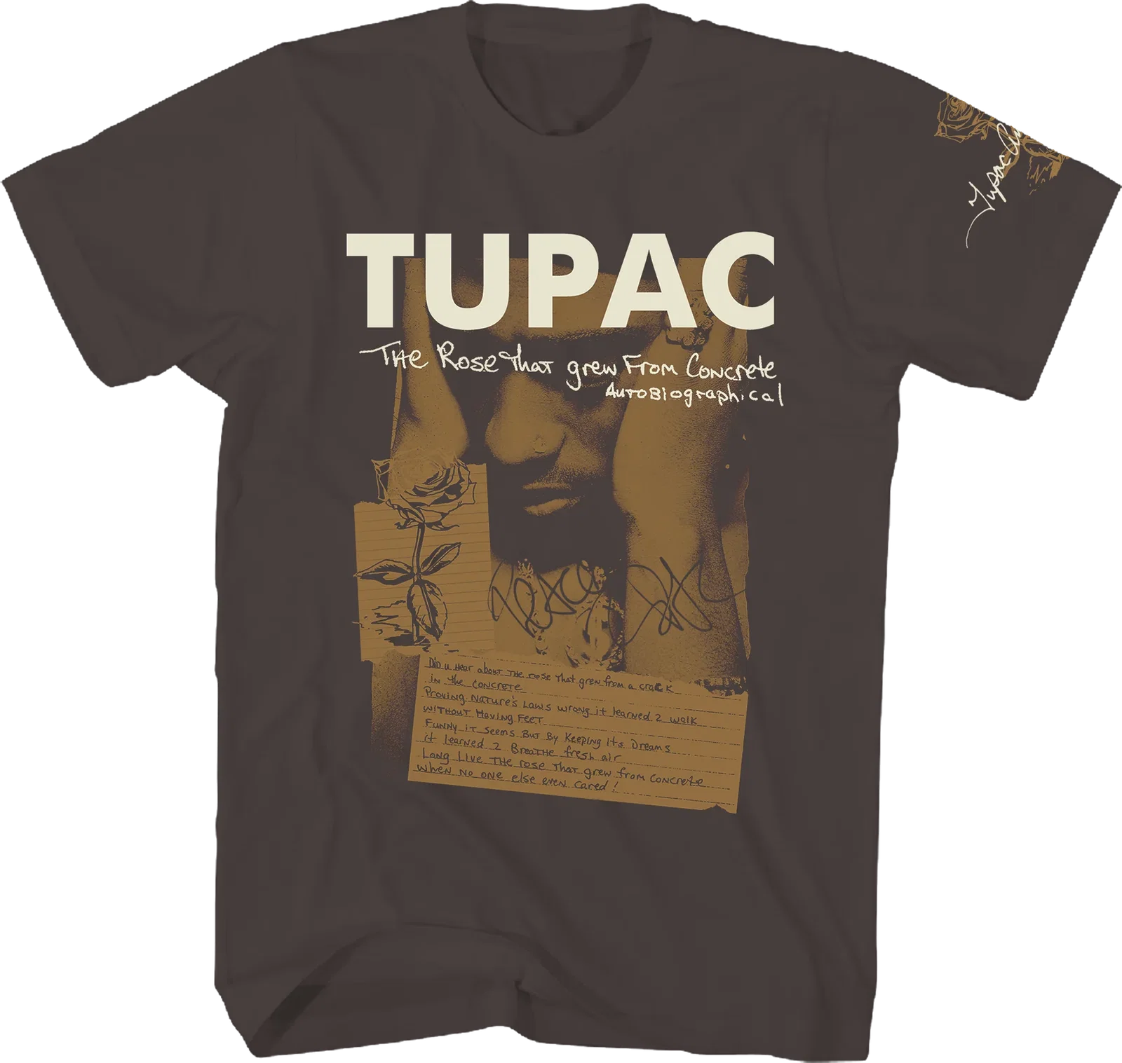 The Rose That Grew From Concrete Tupac Shakur T-Shirt